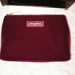 Authentic Dolce & Gabbana Velvet Beauty Bag